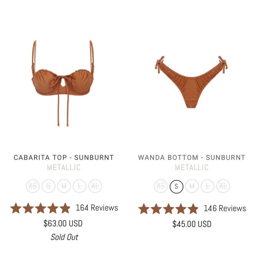 Burnt Orange Somer Field Bikini